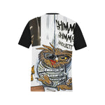 SHIMMY SHIMMY YA Men's All Over Print T-Shirt (Solid Color Neck) (Model T63)