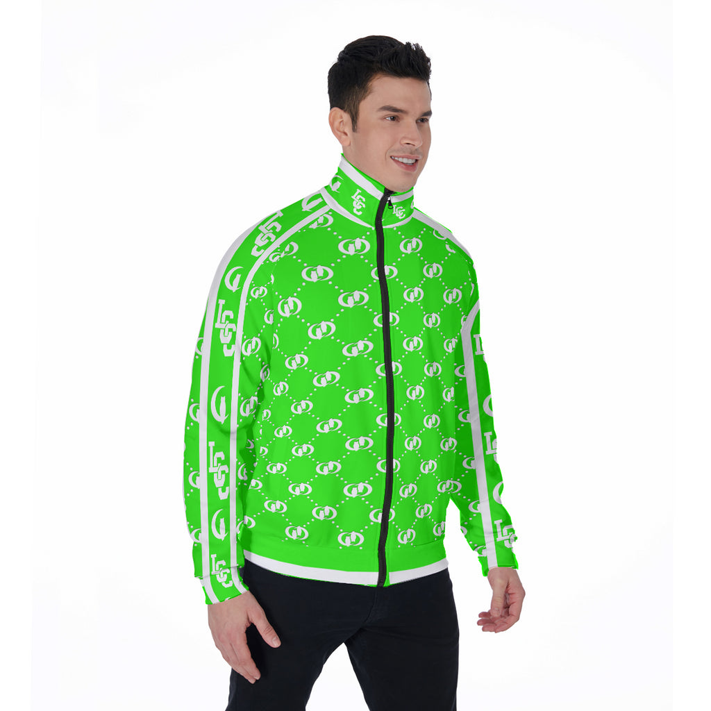 EXCELLENCE GREEN Stand Collar Jacket