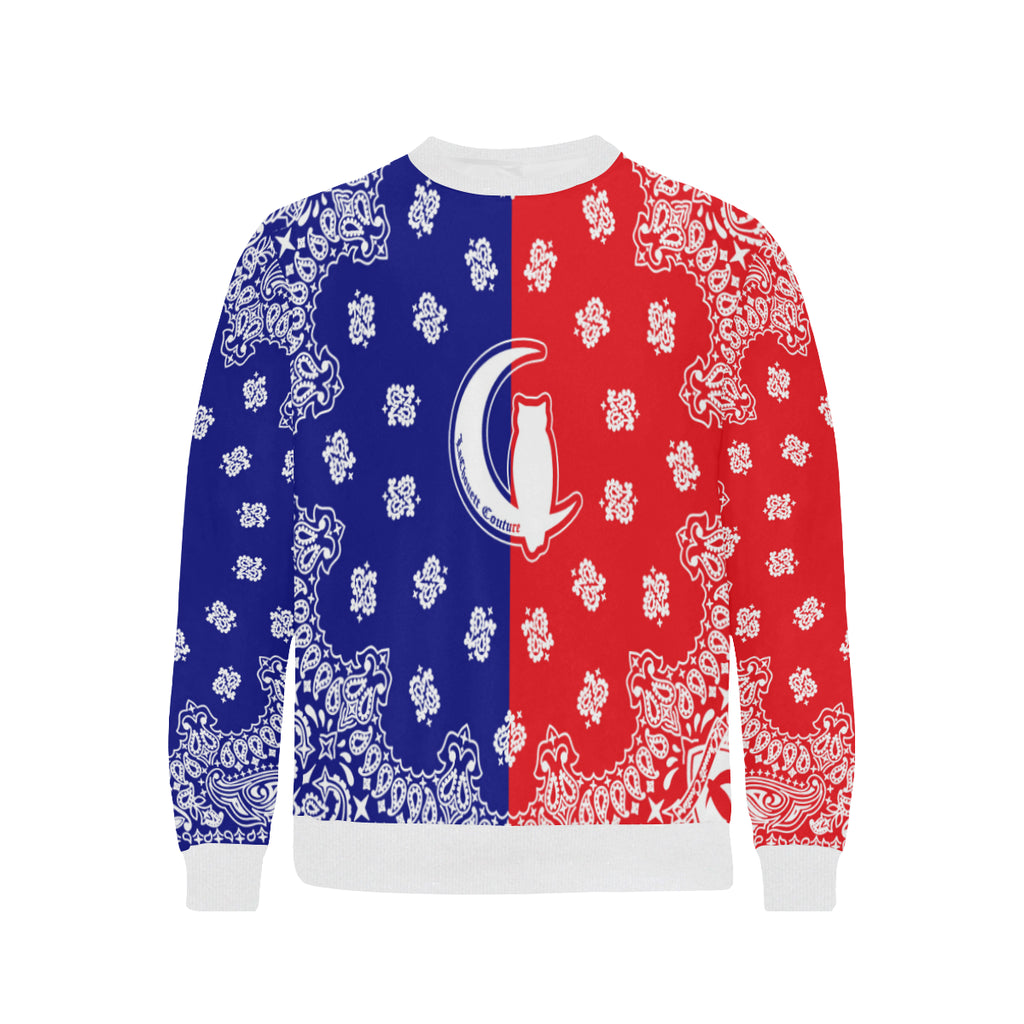 BANDANA UNITY Men's Rib Cuff Crew Neck Sweatshirt