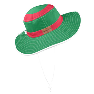 ALGERIA FLAG Wide Brim Bucket Hat