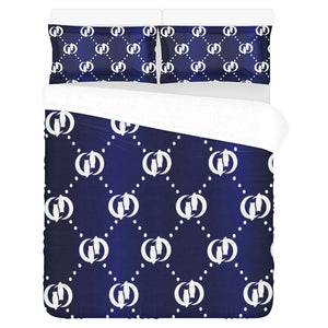 GOODY BLUE WHITE 3-Piece Bedding Set