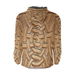 TEMBE ART WOOD All Over Print Windbreaker for Unisex