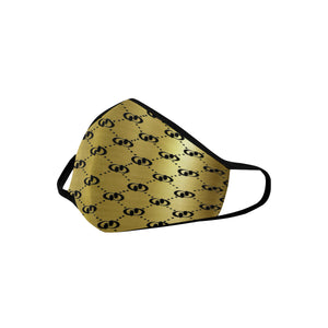 EXCELLENCE GLDBLCC Mouth Mask in One Piece (2 Filters Included))