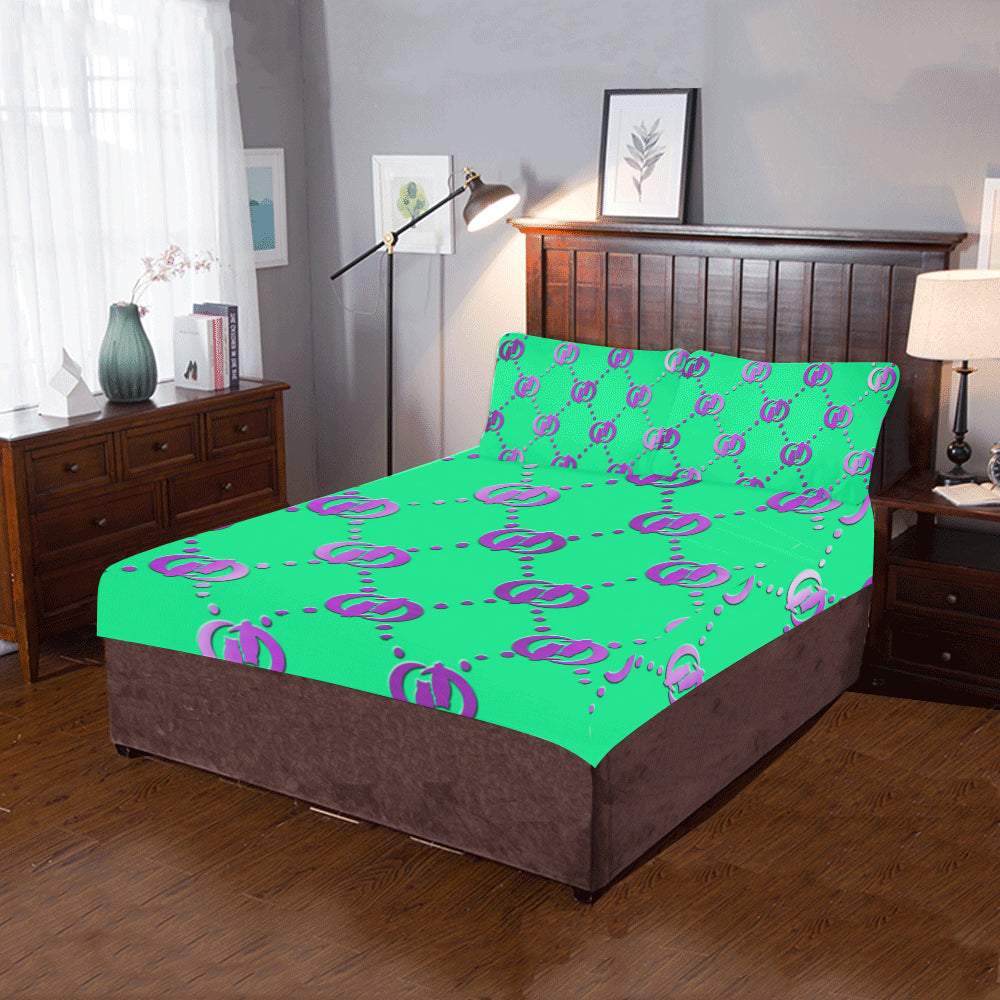 GOODY PURPLE OCEAN 3-Piece Bedding Set