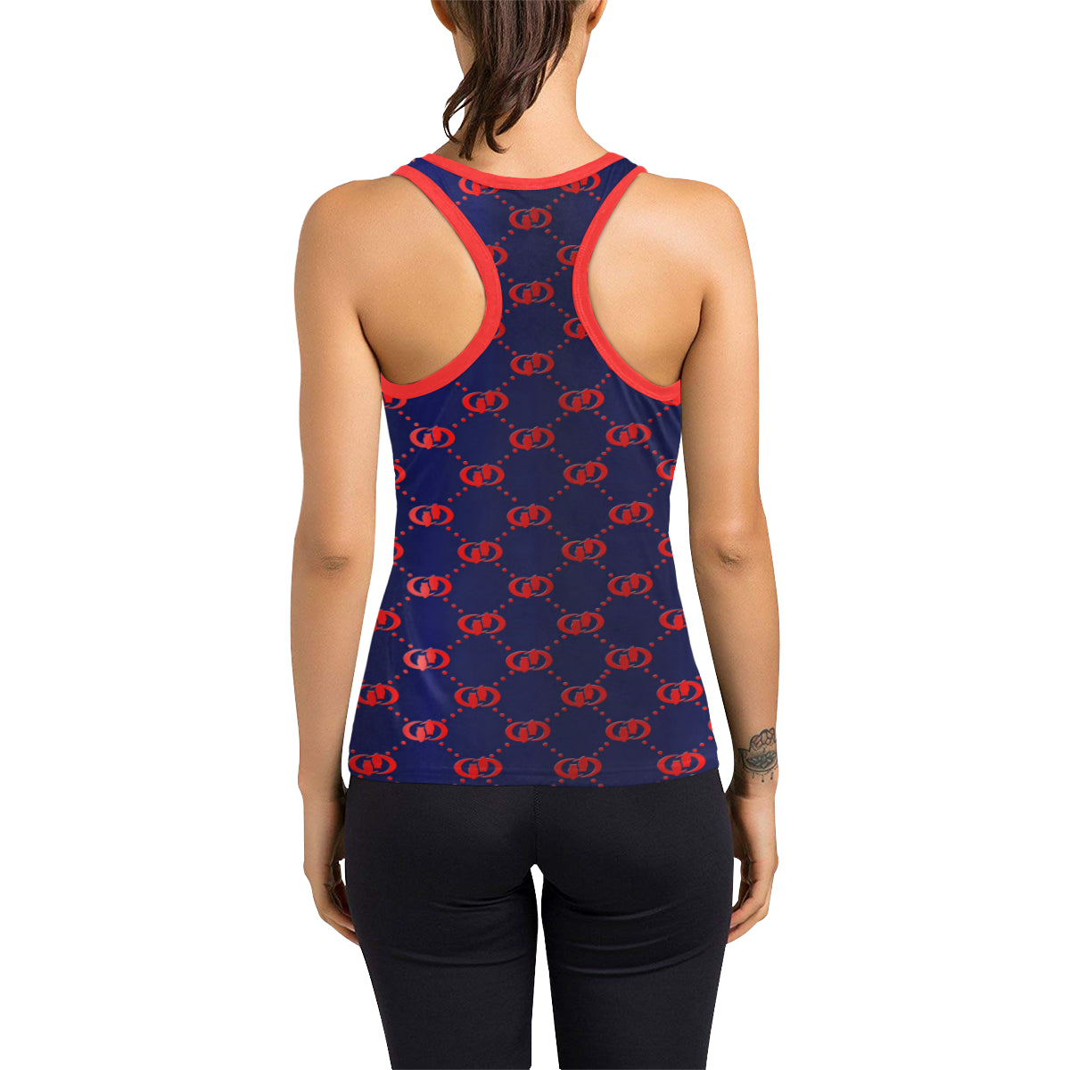 EXCELLENCE BLURED Women's Racerback Tank Top