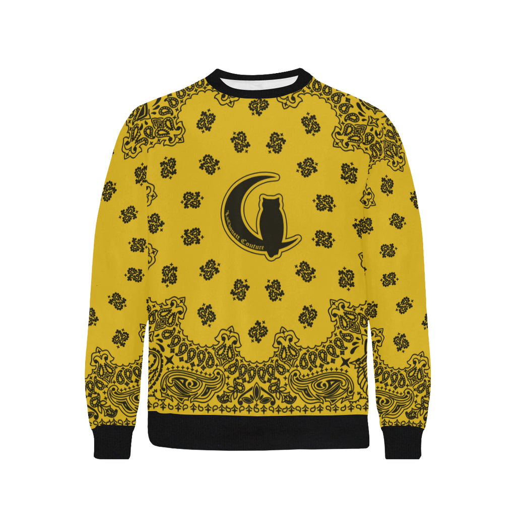 BANDANA LK Men's Rib Cuff Crew Neck Sweatshirt