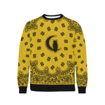 BANDANA LK Men's Rib Cuff Crew Neck Sweatshirt