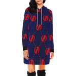 GOODIE BR All Over Print Hoodie Mini Dress