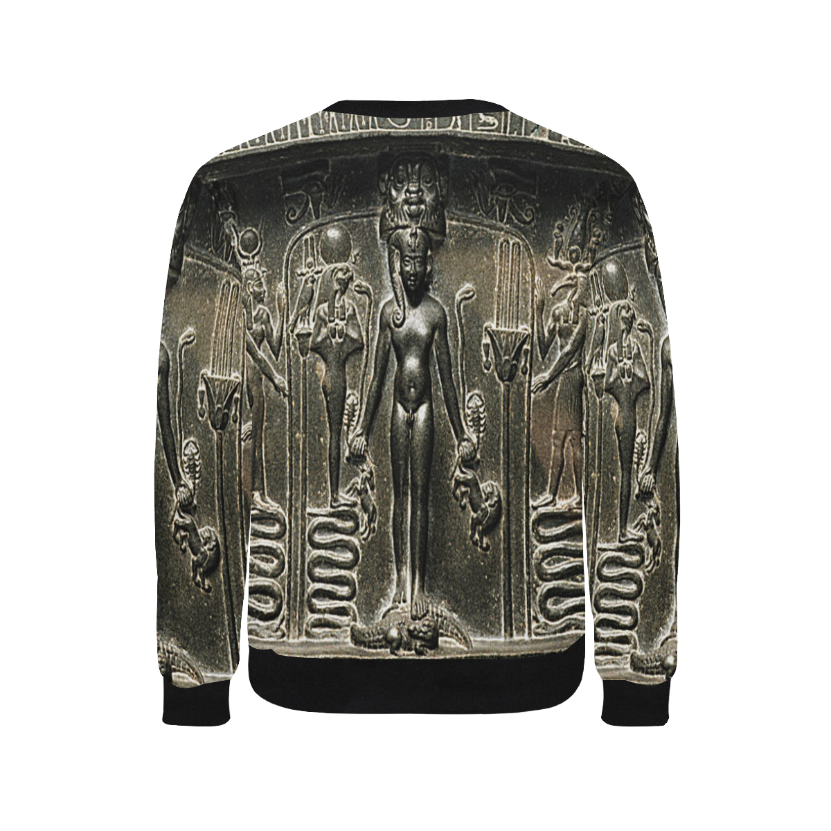 HORUS THE SON OSORKAN Men's Rib Cuff Crew Neck Sweatshirt