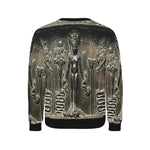 HORUS THE SON OSORKAN Men's Rib Cuff Crew Neck Sweatshirt