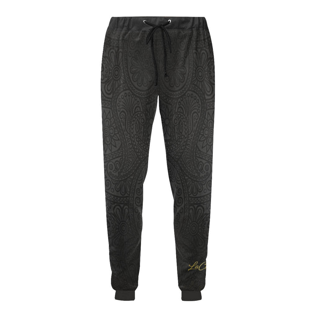 LUXURY GANG BLACC Men's All Over Print Sweatpants (Model L11)