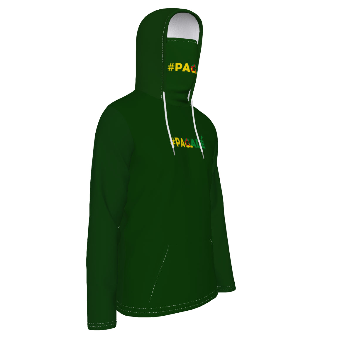 #PAGADE KAKI Unisex Pullover Hoodie With Mask