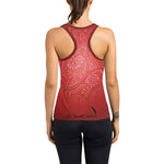 LUXURY RED GANG Women's Racerback Tank Top (Model T60)