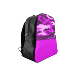 CAMOUFLAGE PURPLE School Backpack (Medium)