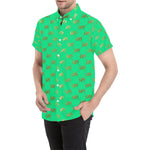 EXCELLENCE TRQGLD Men's All Over Print Short Sleeve Shirt