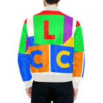 LCC COLORING FULL All Over Print Quilted Bomber Jacket for Men (Model H33)