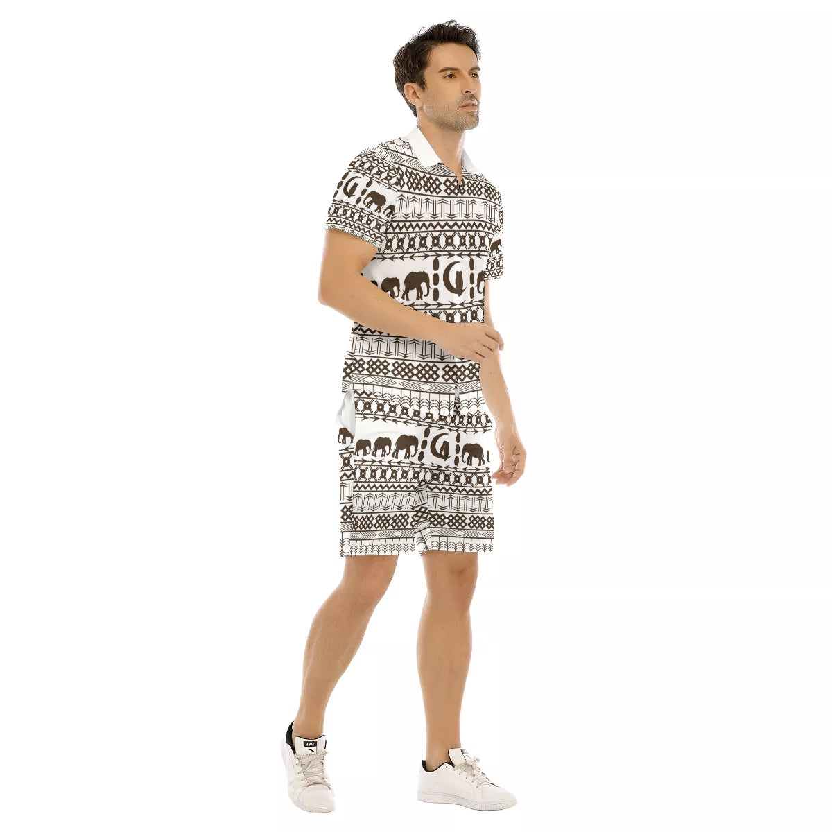 ELEPHANT ORNEMENT Men's Short Sleeve Shirt Sets