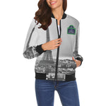RUE DE PARIS All Over Print Bomber Jacket for Women (Model H19)
