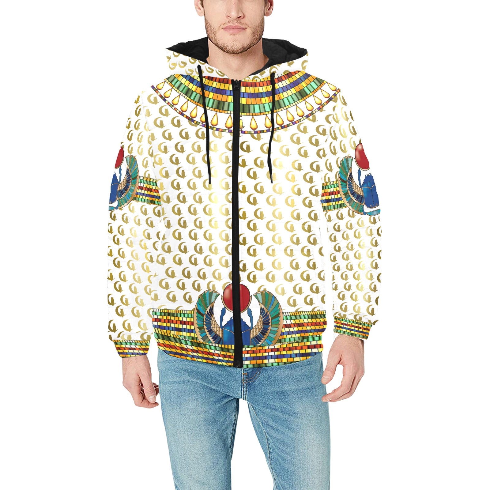 MEDJAY LCC Men's Padded Hooded Jacket
