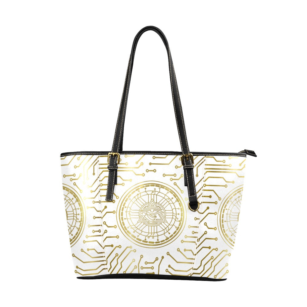 CRYPTO KMT Leather Tote Bag/Large