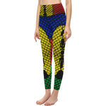 NOUVELLE CALEDONIE FLAG All Over Print High-Waisted Leggings (Model L36)