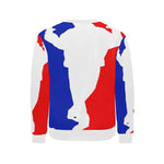 WESTSIDE Men's Rib Cuff Crew Neck Sweatshirt