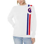 FRESH UP BBR Women's Rib Cuff Crew Neck Sweatshirt (Model H34)