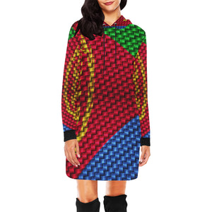 ERITREA FLAG All Over Print Hoodie Mini Dress