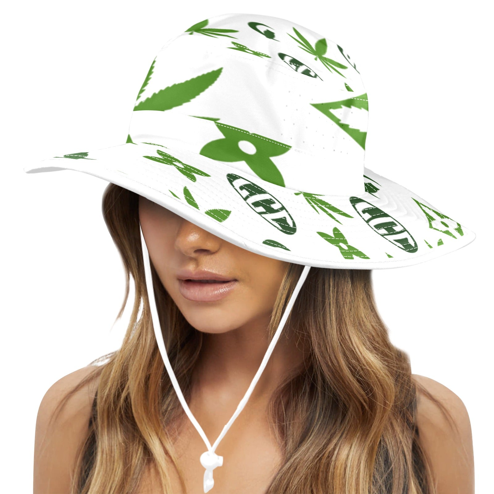 GET HIGHER Wide Brim Bucket Hat