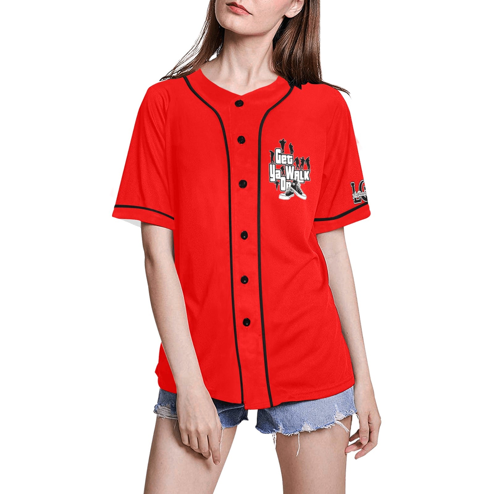 GET YA WALK ON Baseball Jersey for Women