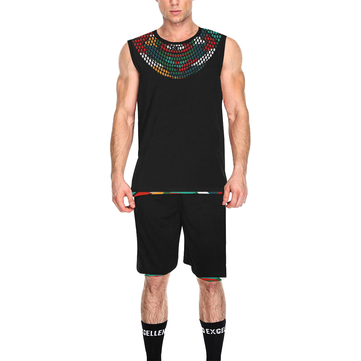 TEMBE ART STRASS All Over Print Basketball Uniform