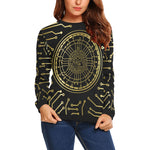 CRYPTO KMT All Over Print Crewneck Sweatshirt for Women