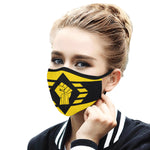 FIST UP Mouth Mask in One Piece (2 Filters Included)