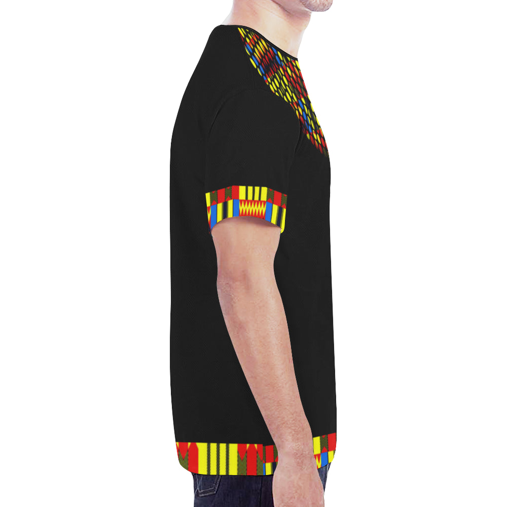 KENTE BLUE New All Over Print T-shirt for Men