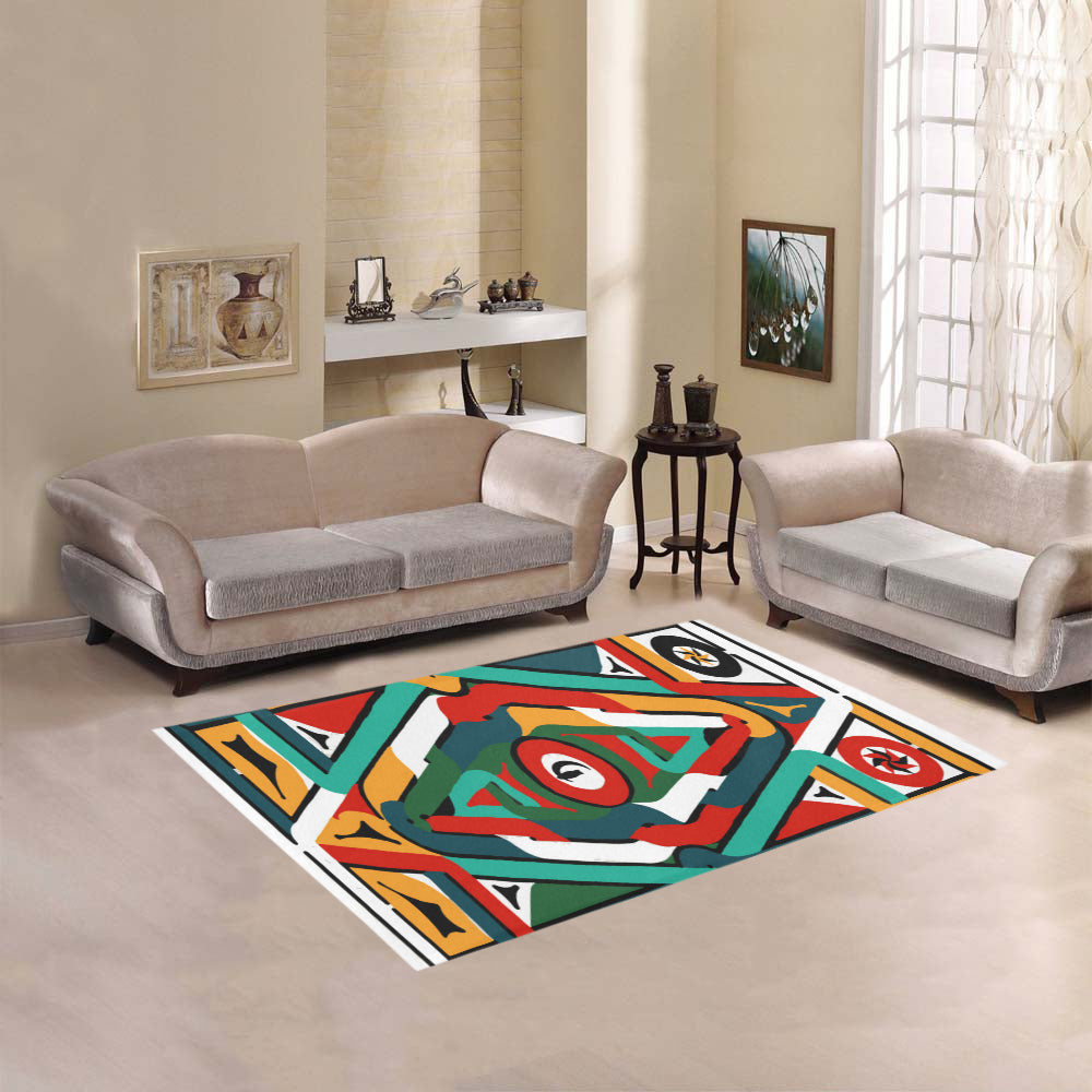 TEMBE ART Area Rug 5'3''x4'