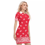 BANDANA FULLY Bs'UP Women's Polo Collar Dress