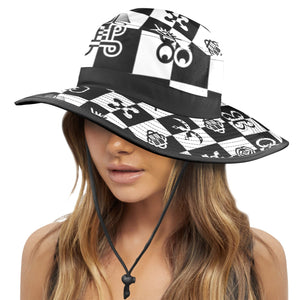 ADINKRA Wide Brim Bucket Hat