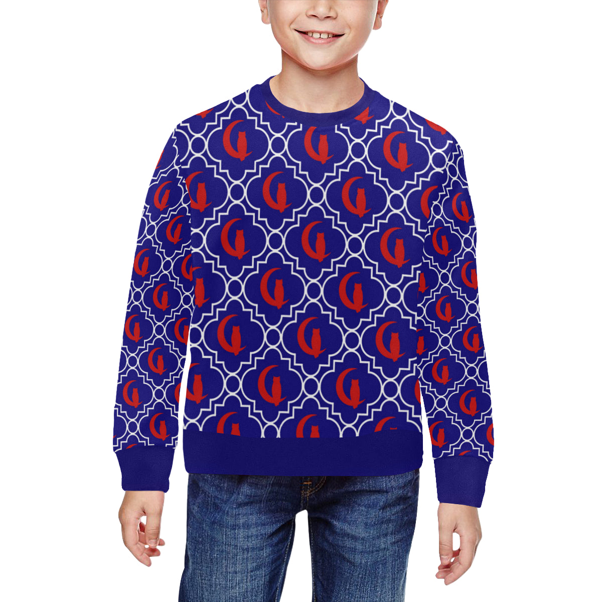 ELEGANCE BLR All Over Print Crewneck Sweatshirt for Kids (Model H29)
