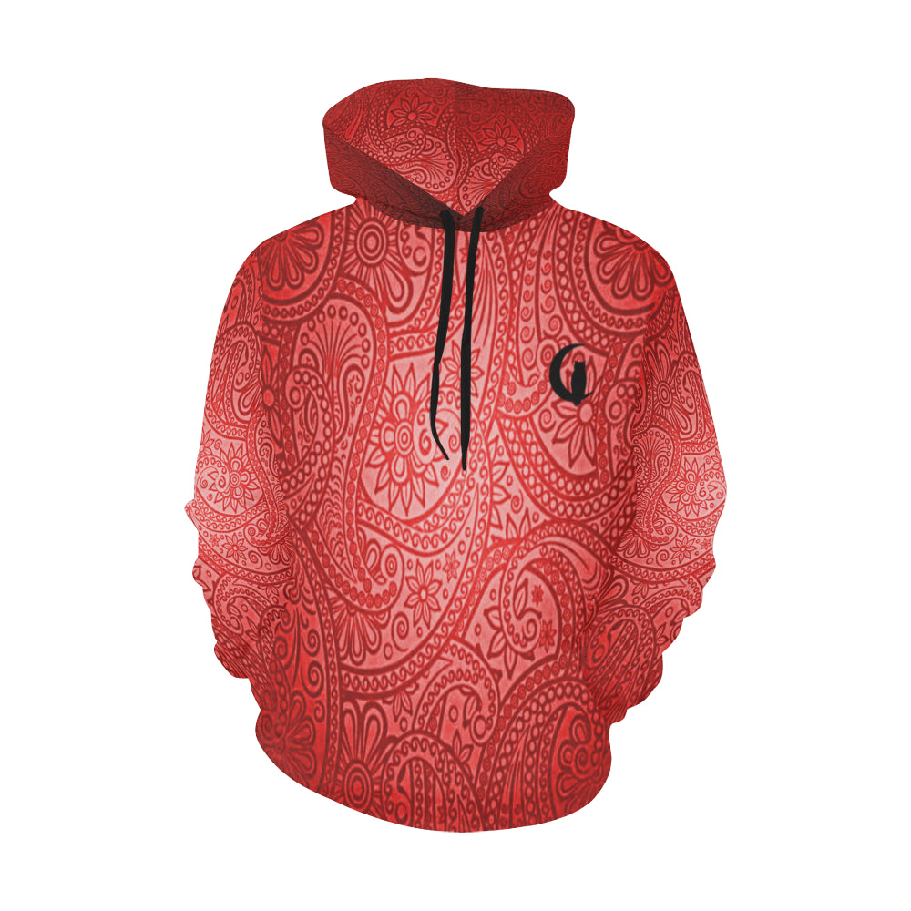 LUXURY RED GANG All Over Print Hoodie for Men (USA Size) (Model H13)