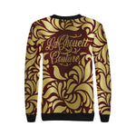 GORGIOUS LEAF BRDX Women's Rib Cuff Crew Neck Sweatshirt (Model H34)