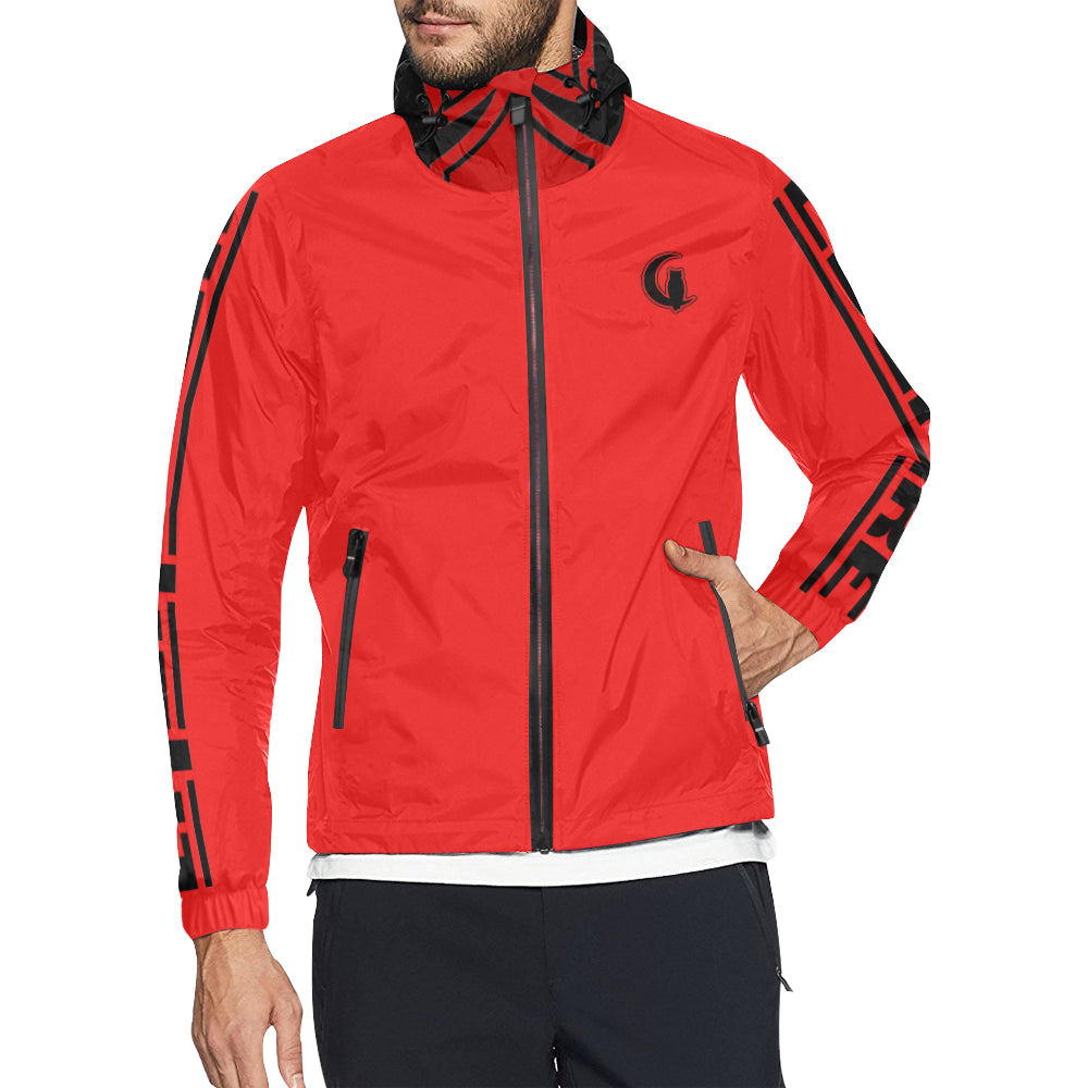 SIDEKICC RED Unisex All Over Print Windbreaker