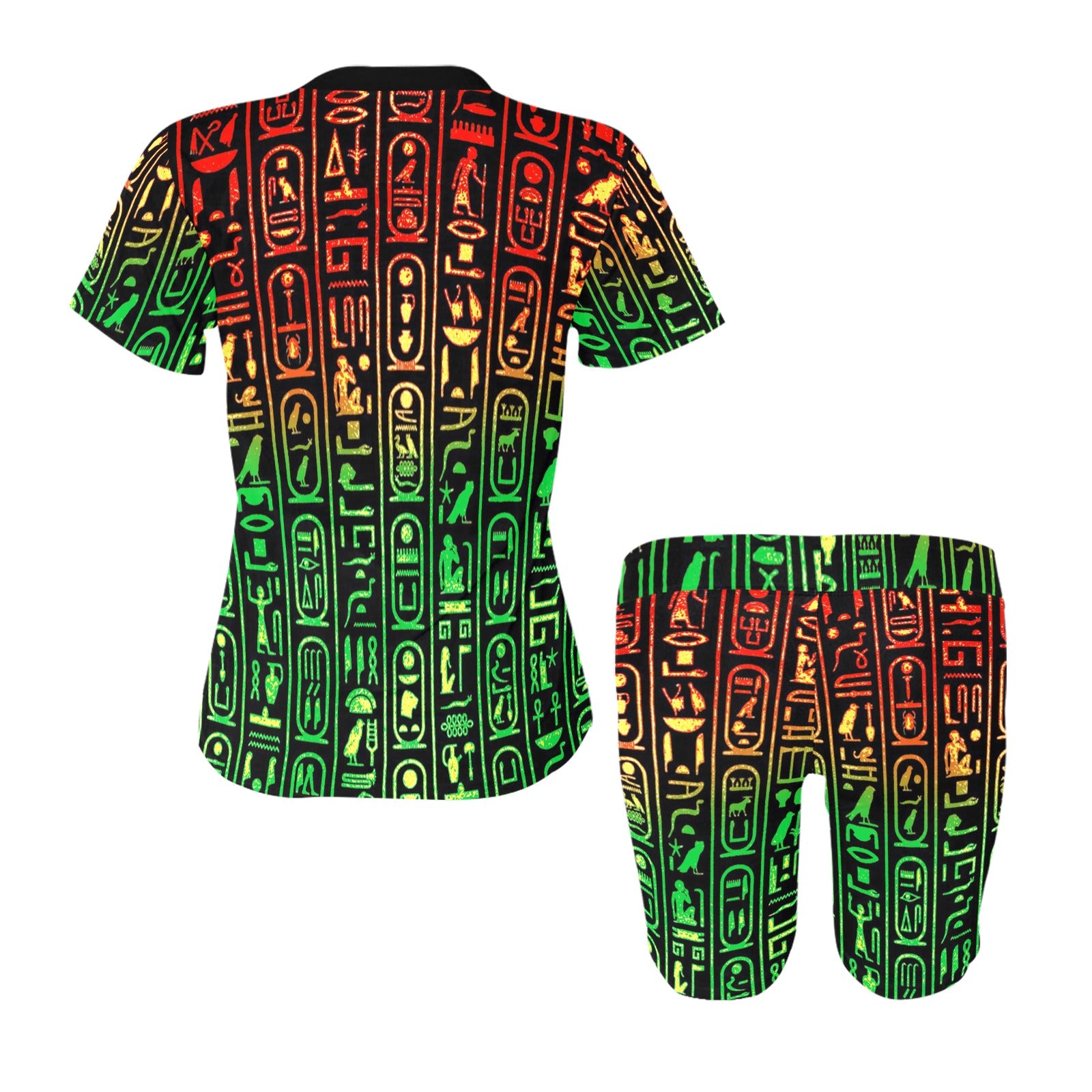 RASTAGLYPHIK Women's Short Yoga Set