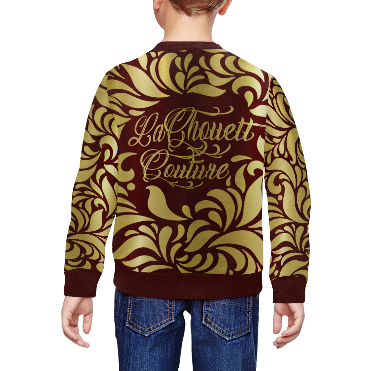 GORGIOUS LEAF BRDX All Over Print Crewneck Sweatshirt for Kids (Model H29)