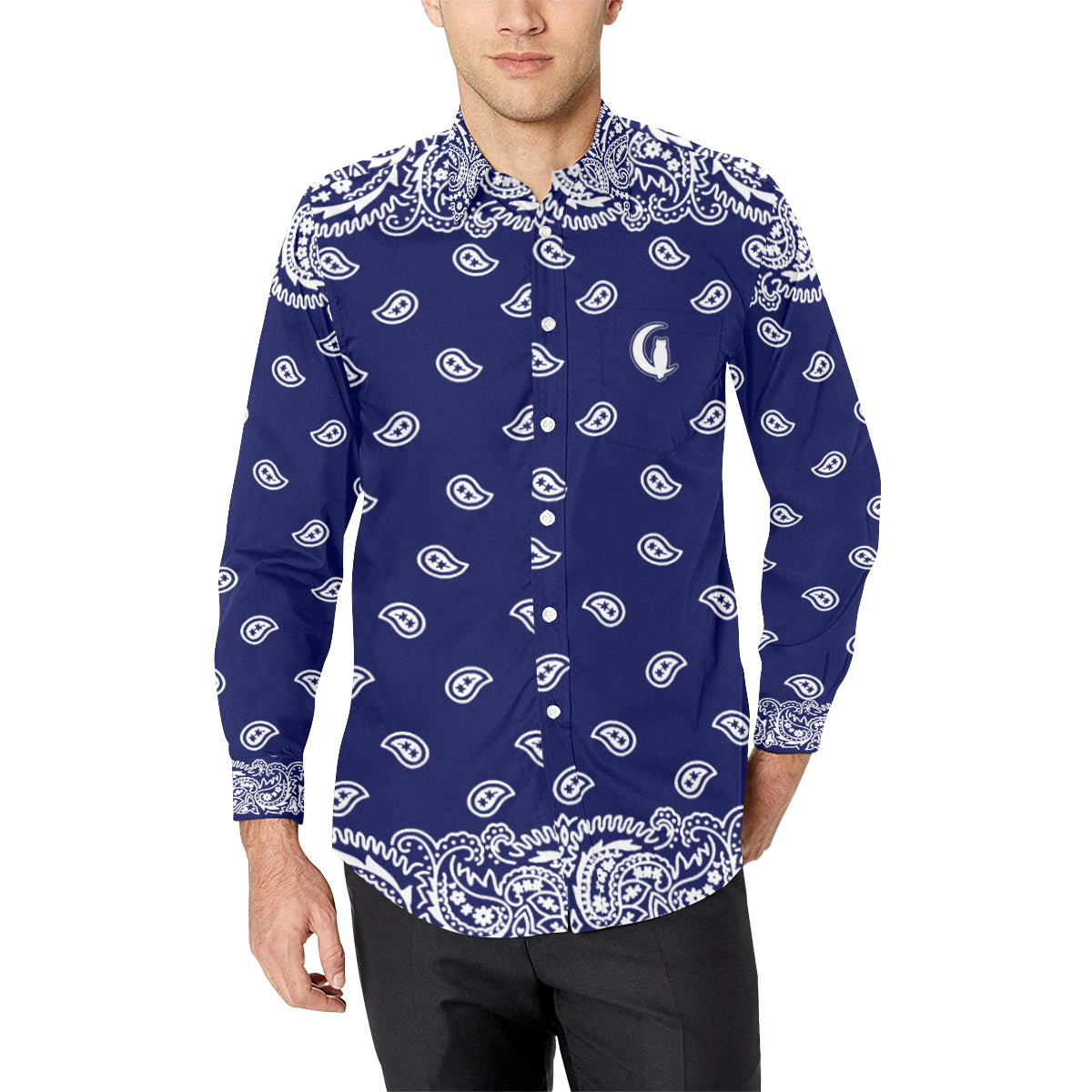 BANDANA FULLY Men's Casual Dress Shirt