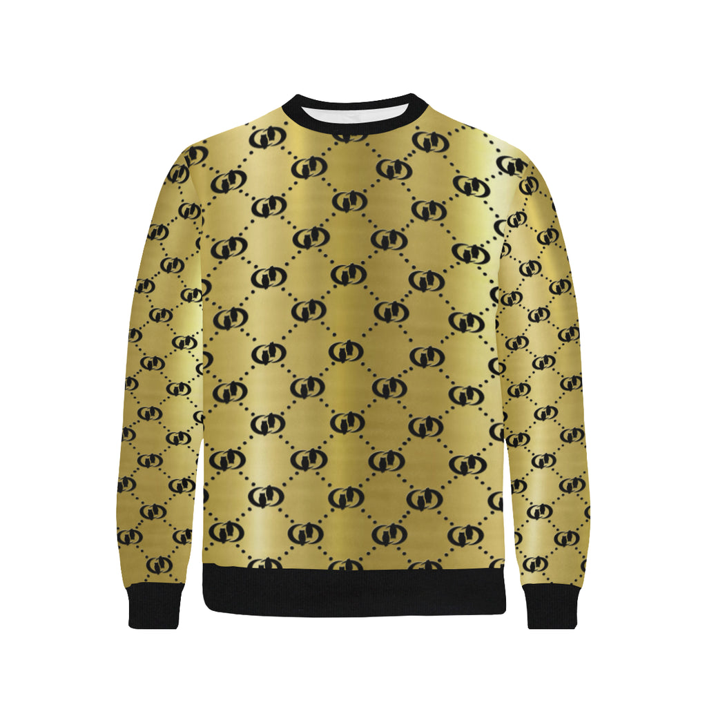 EXCELLENCE GLDBLCC Men's Rib Cuff Crew Neck Sweatshirt