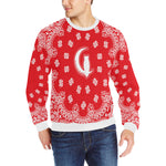 BANDANA Bs'UP Men's Rib Cuff Crew Neck Sweatshirt