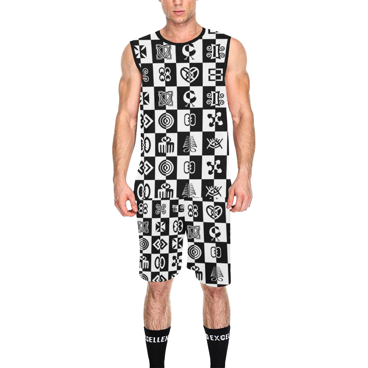 ADINKRA CHECKMATE Basketball Uniform