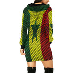 SENEGAL FLAG All Over Print Hoodie Mini Dress (Model H27)