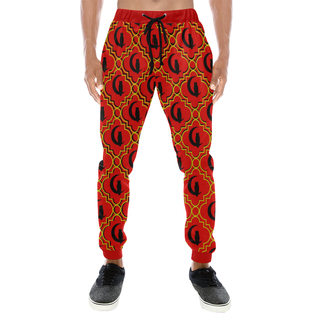 ELEGANCE RYB Men's All Over Print Sweatpants (Model L11)