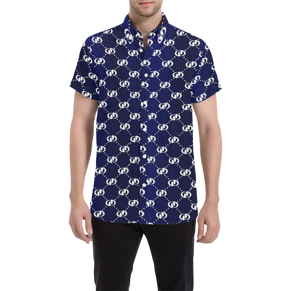 EXCELLENCE BLWHT Men's All Over Print Short Sleeve Shirt